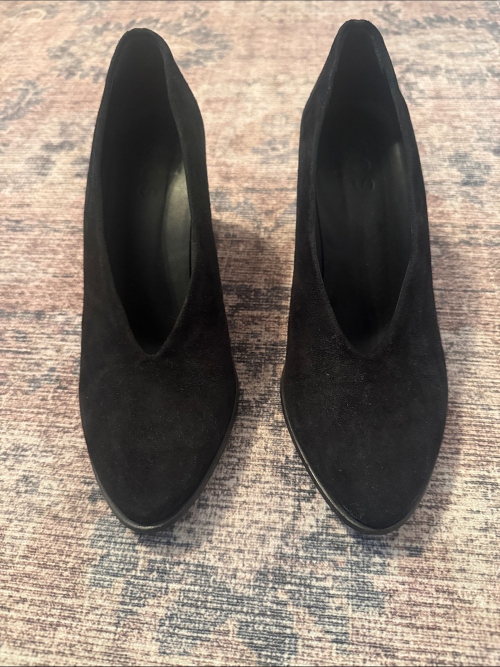 COS Black Suede Pointed Toe Pumps